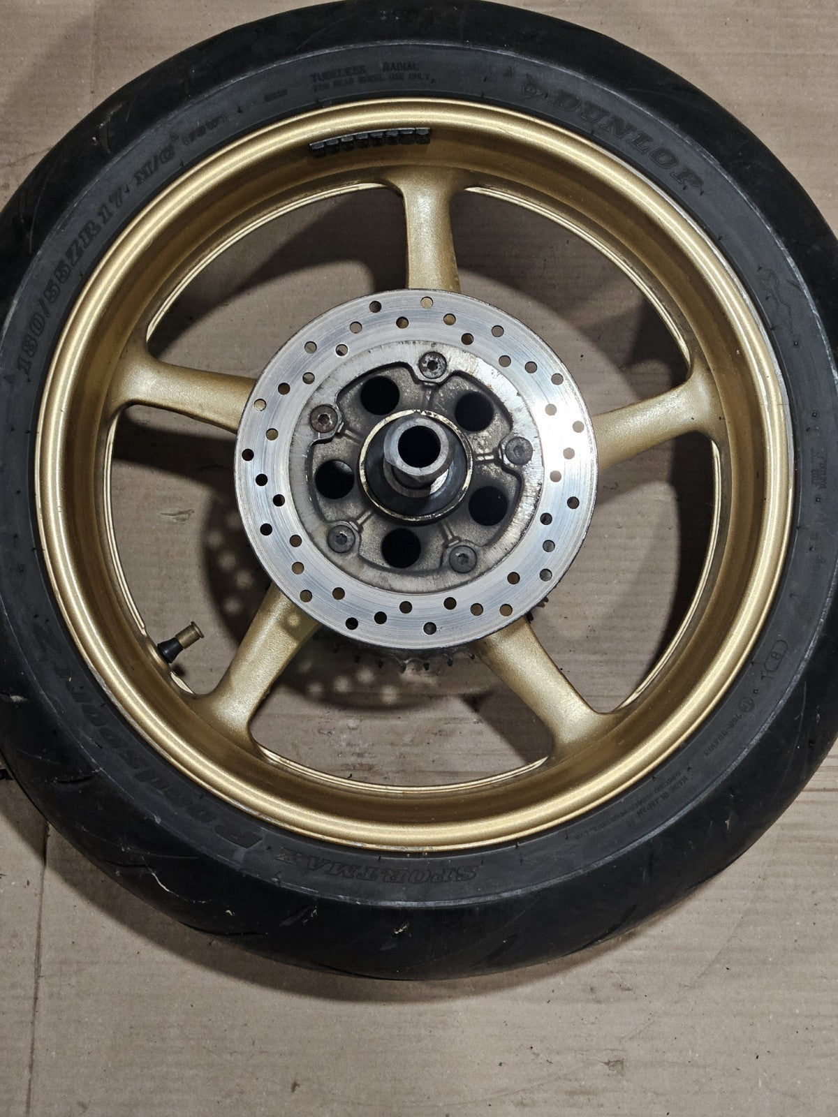 2008-2016 Yamaha YZF R6 OEM Rear Wheel Rim Rotor Hub Straight