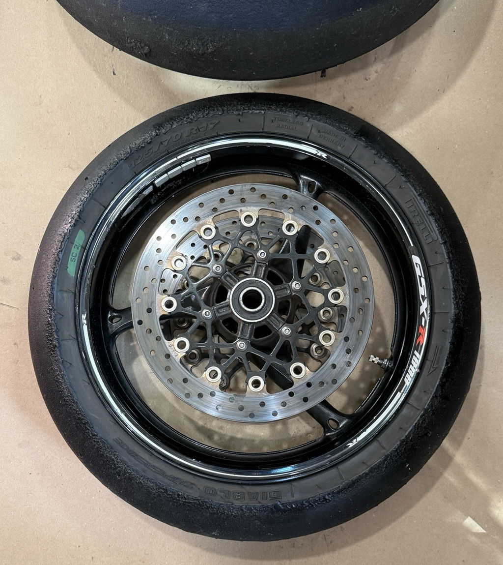 09-16 Suzuki GSXR1000 Front Rear Wheel Rim Set Pair Straight Track OEM Wheels