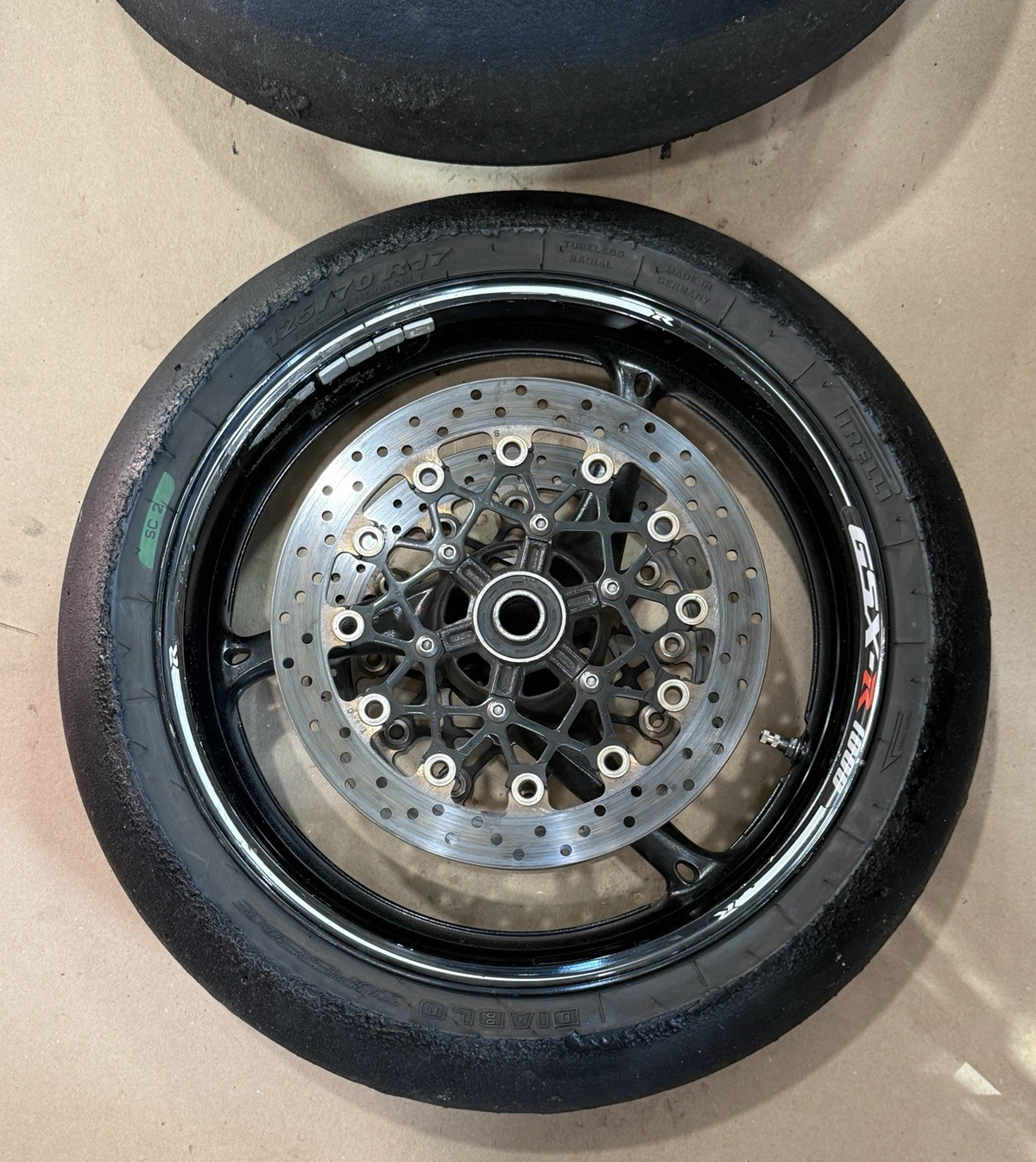 09-16 Suzuki GSXR1000 Front Rear Wheel Rim Set Pair Straight Track OEM Wheels