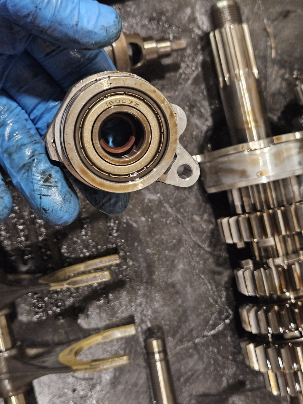 10-14 213 BMW S1000RR OEM Transmission Gears Shift Forks Engine Motor Tranny Set