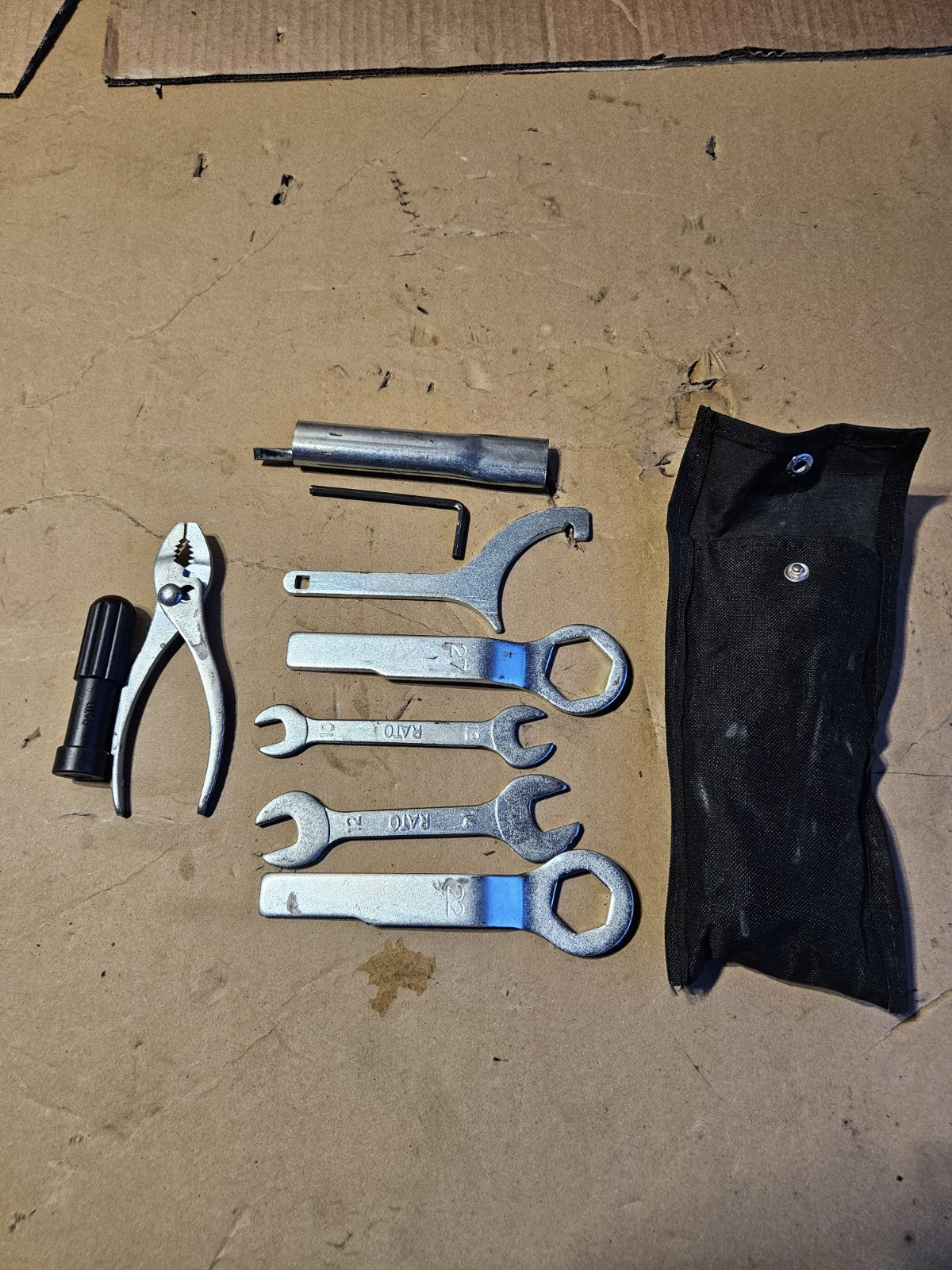2017-2019 Kawasaki Ninja 650 EX650 OEM Tool Kit Pouch Bag Onboard Repair Set4