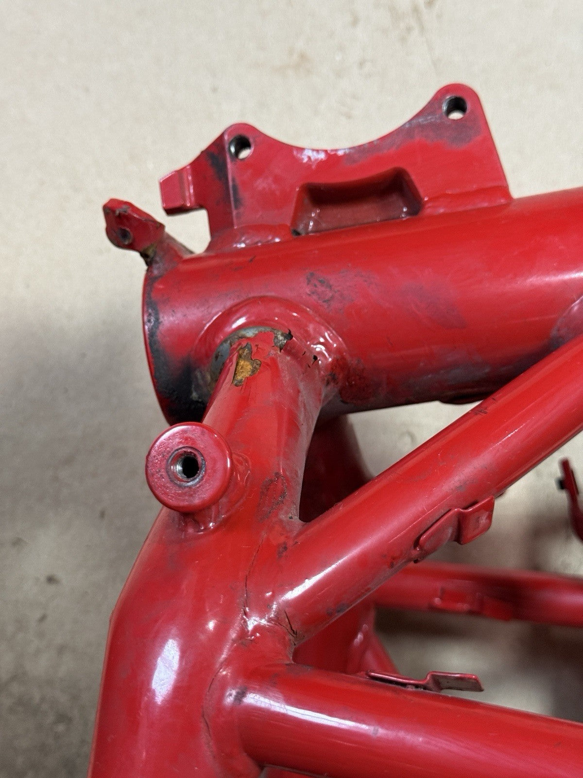 2011-2013 Ducati Superbike 848 EVO SE Main Frame Chassis Rebuilt Ttle DAMAGED