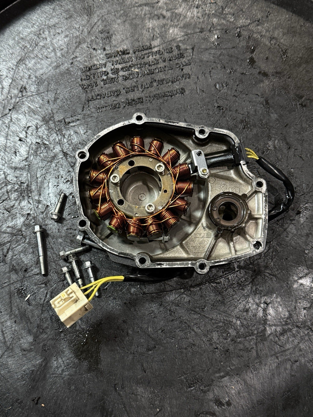 2015-2016 Aprilia RSV4 OEM Stator Generator Alternator Engine Cover Genuine2