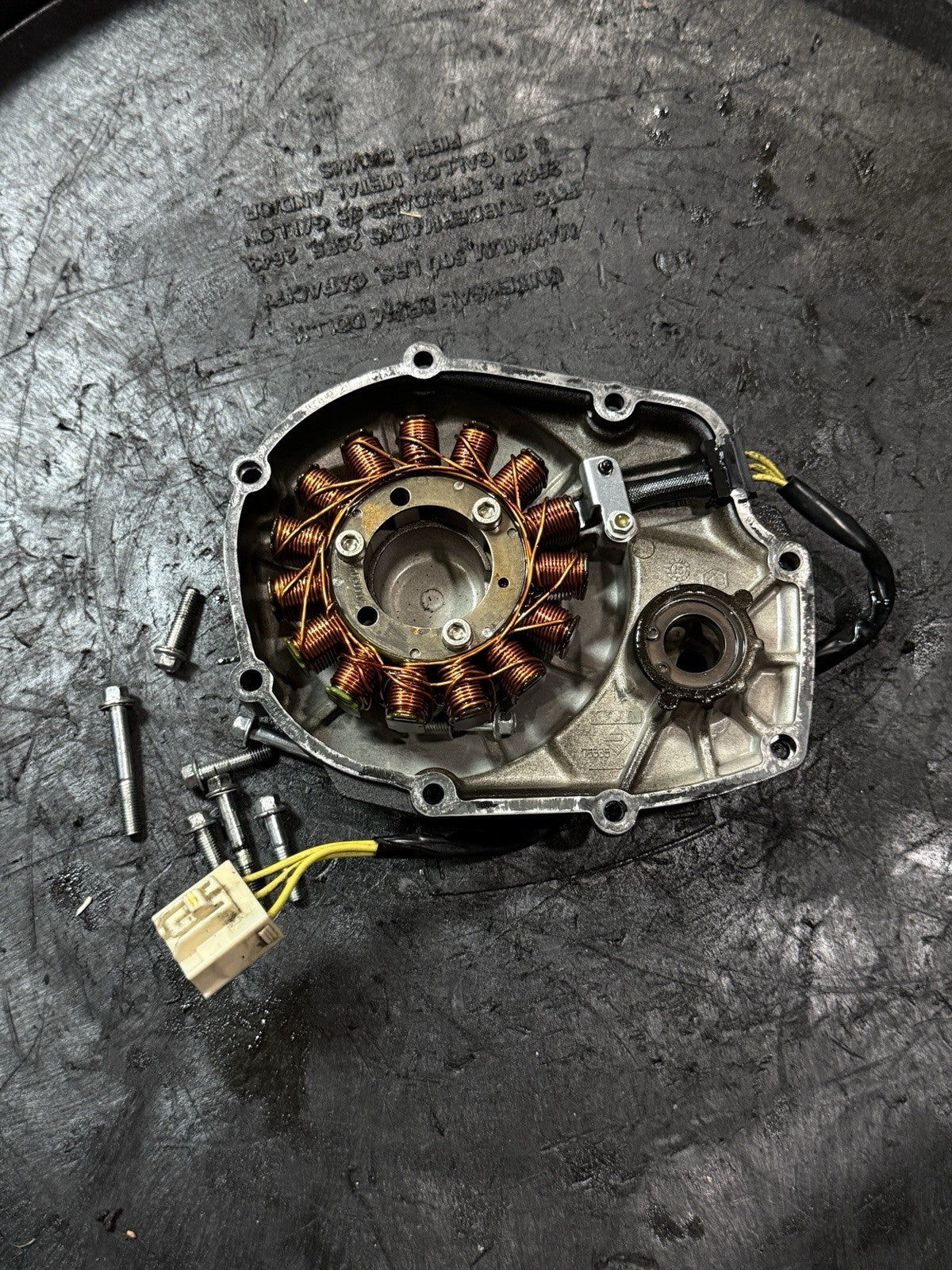2015-2016 Aprilia RSV4 OEM Stator Generator Alternator Engine Cover Genuine2