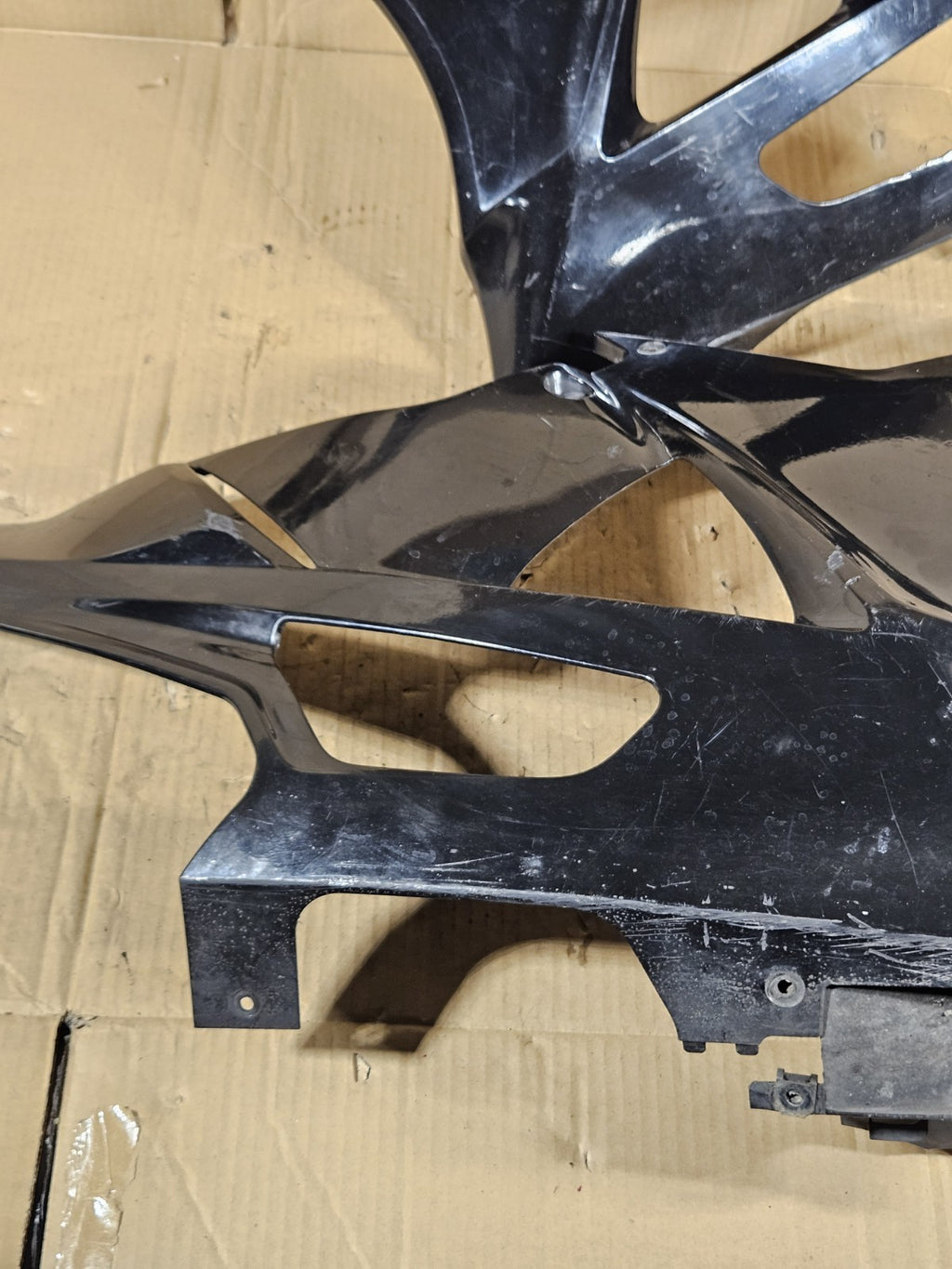 2012 BMW S1000RR OEM Lower Side Underpanel Fairing Trim Left Right Pair Black22