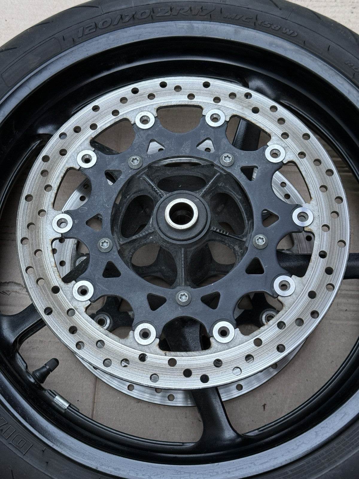 2007-2008 Yamaha YZF-R1 R1 OEM Front Wheel Rim Hub Straight 4C8 Factory4