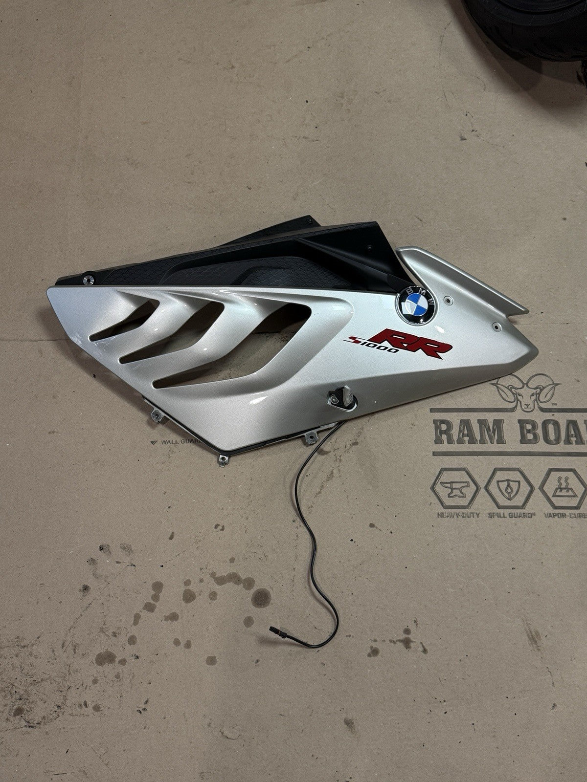 09-14 BMW S1000RR OEM Right Side Fairing Body Panel Cowl Bronze Gray Gold