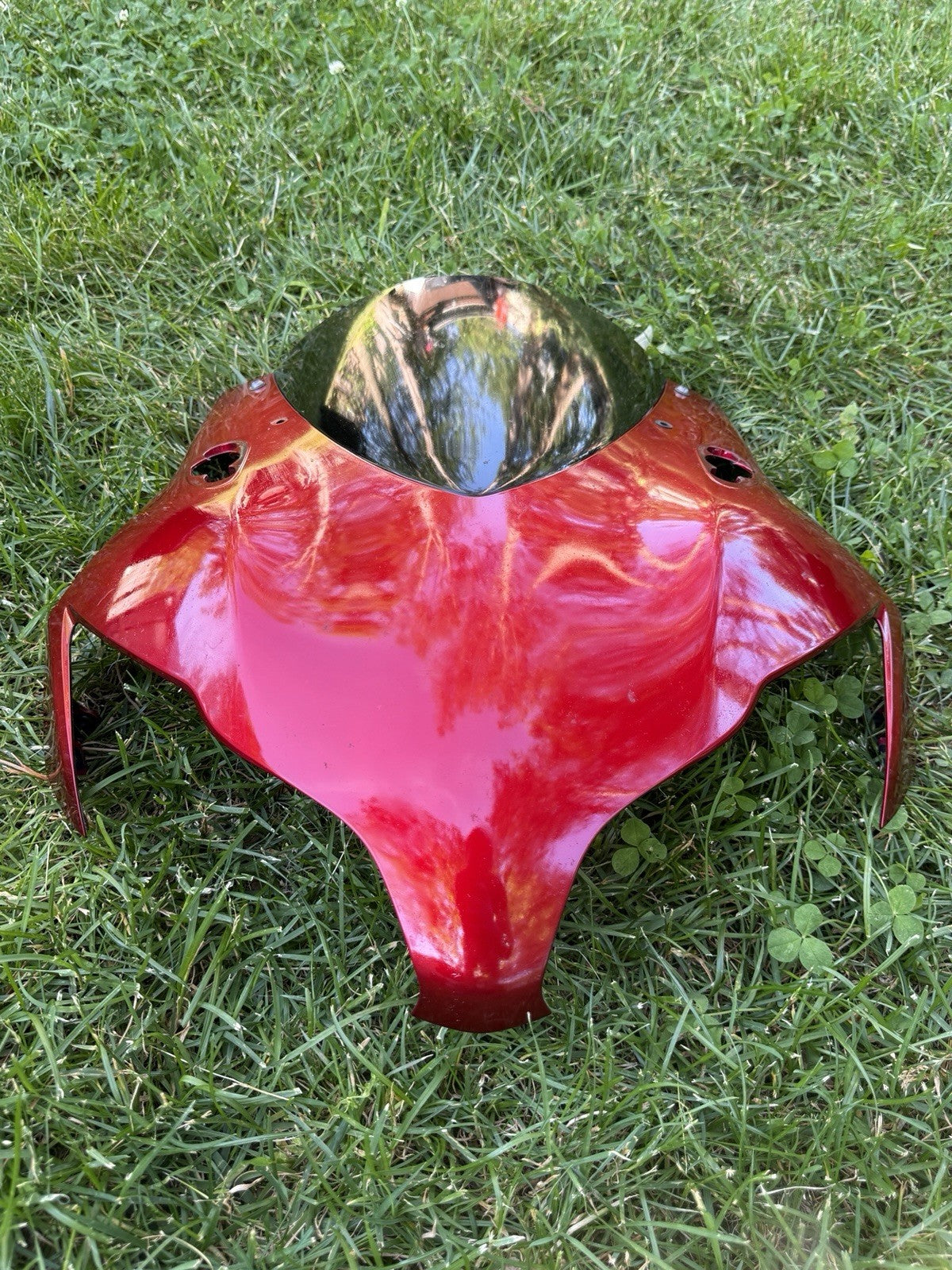 2008-2011 Honda CBR1000RR OEM Front Upper Nose Fairing Cowl Shroud Metallic Red6