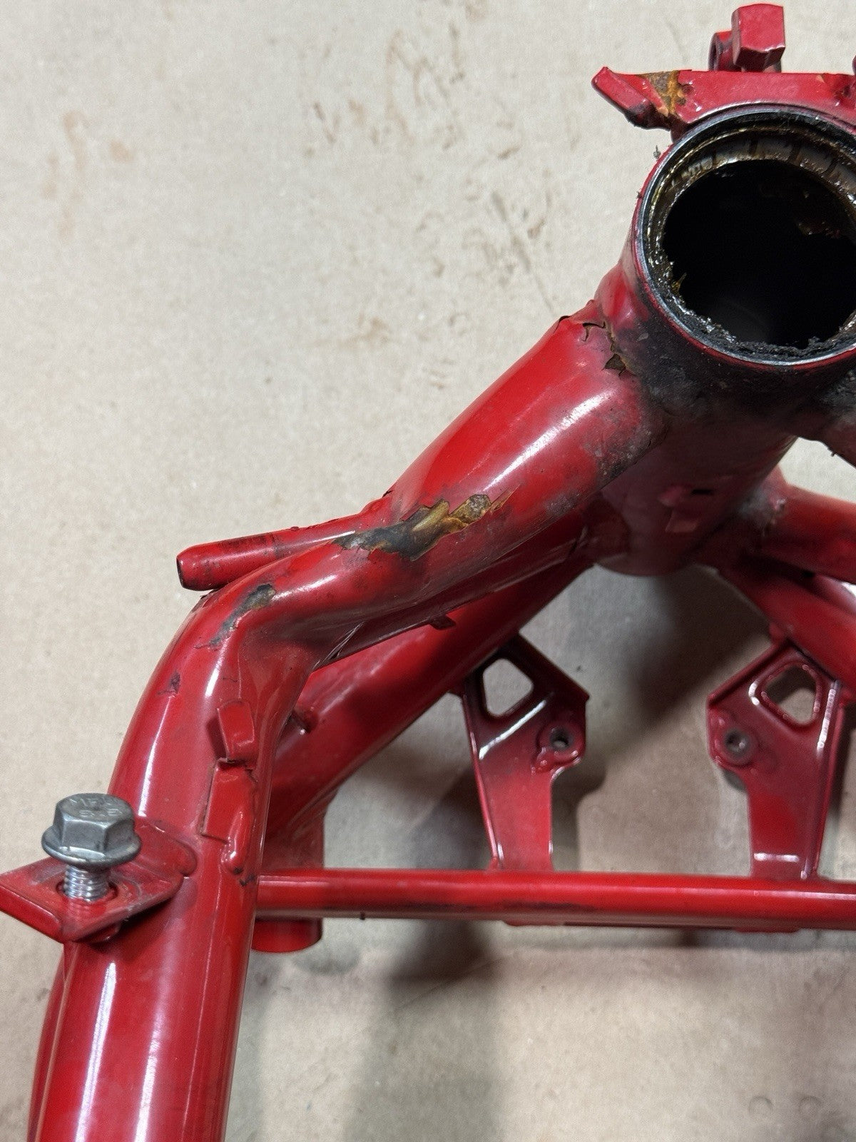 2011-2013 Ducati Superbike 848 EVO SE Main Frame Chassis Rebuilt Ttle DAMAGED