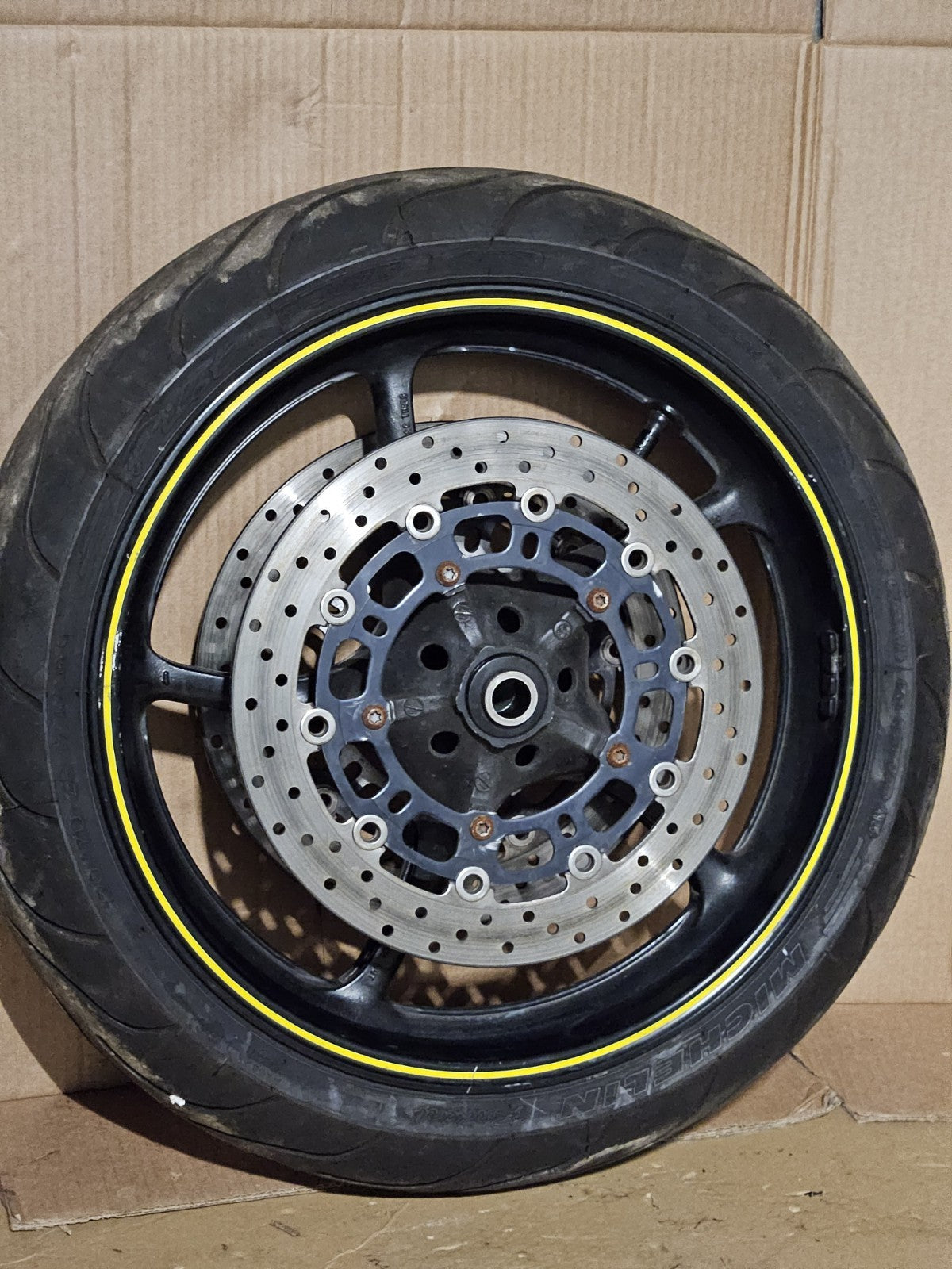 2008-2016 Yamaha YZF-R6 OEM Front Rear Wheels Rims Set Rotors Tires 5SL-25168-0017