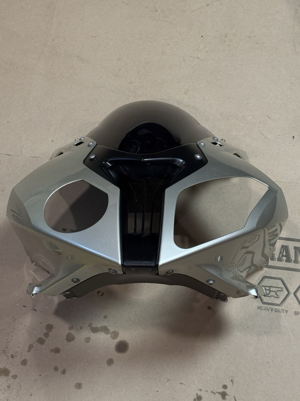 09-14 BMW S1000RR OEM Front Upper Fairing Headlight Cowl Nose Panel