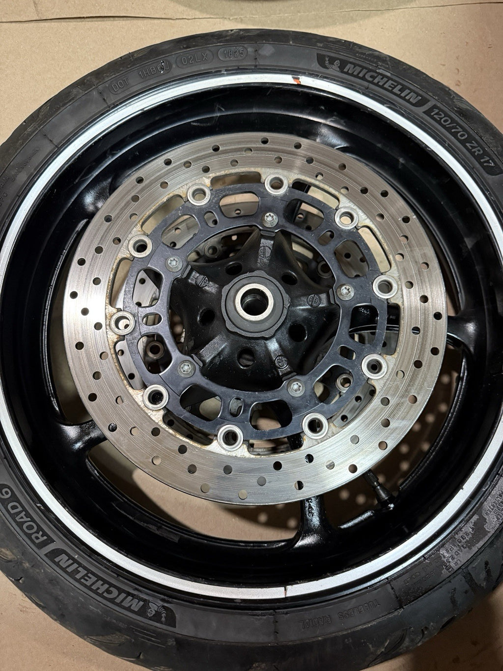 08-16 Yamaha YZF R6 YZFR6 OEM Front Rear Wheels Rims Rotors Sprocket Hub