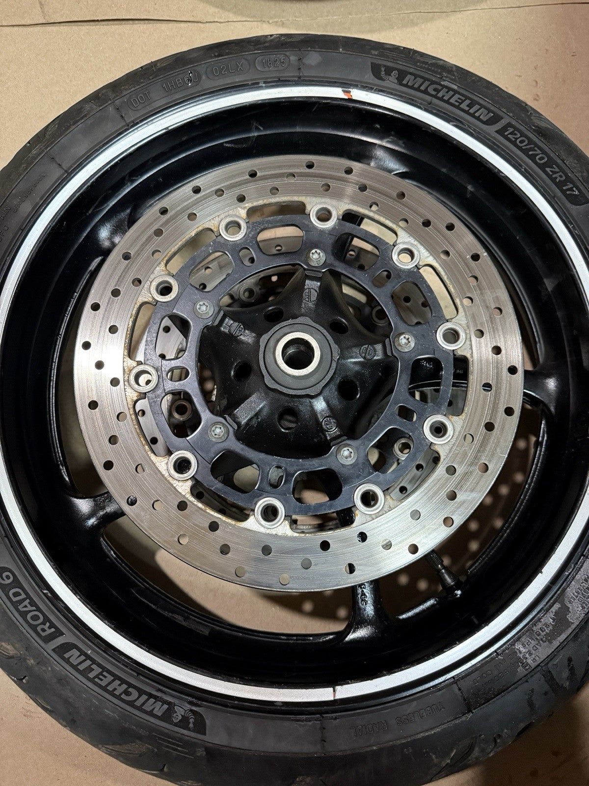 08-16 Yamaha YZF R6 YZFR6 OEM Front Rear Wheels Rims Rotors Sprocket Hub