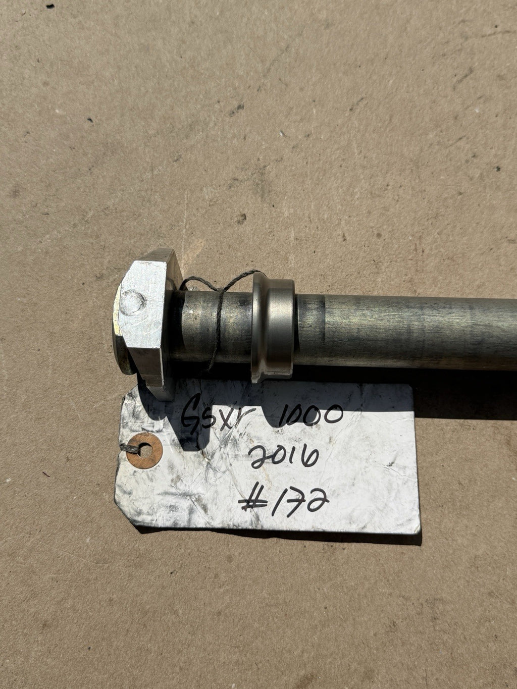 09-16 Suzuki GSXR1000 OEM Rear Axle Pivot Bolt Swingarm Wheel Rim Axle
