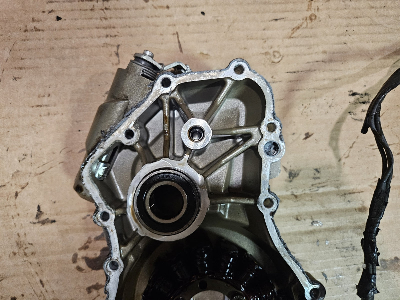 09-19 2014 BMW S1000RR OEM Engine Stator Generator Magneto Cover Left Case Cover