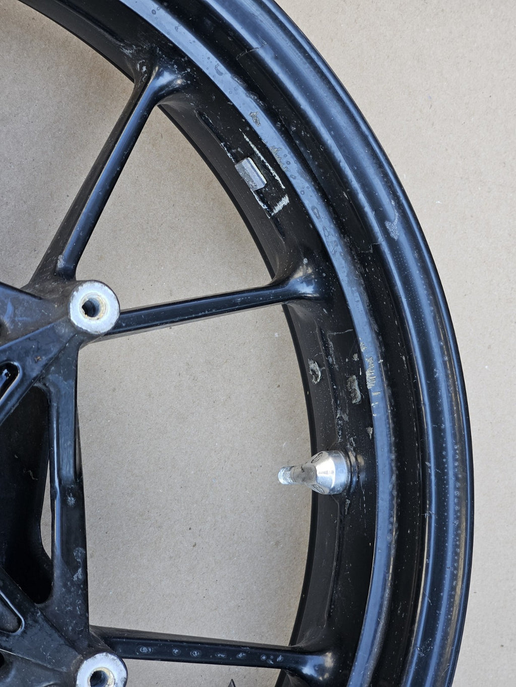 10-14 BMW S1000RR OEM Front Wheel Rim Factory Genuine Straight Clean Wheel