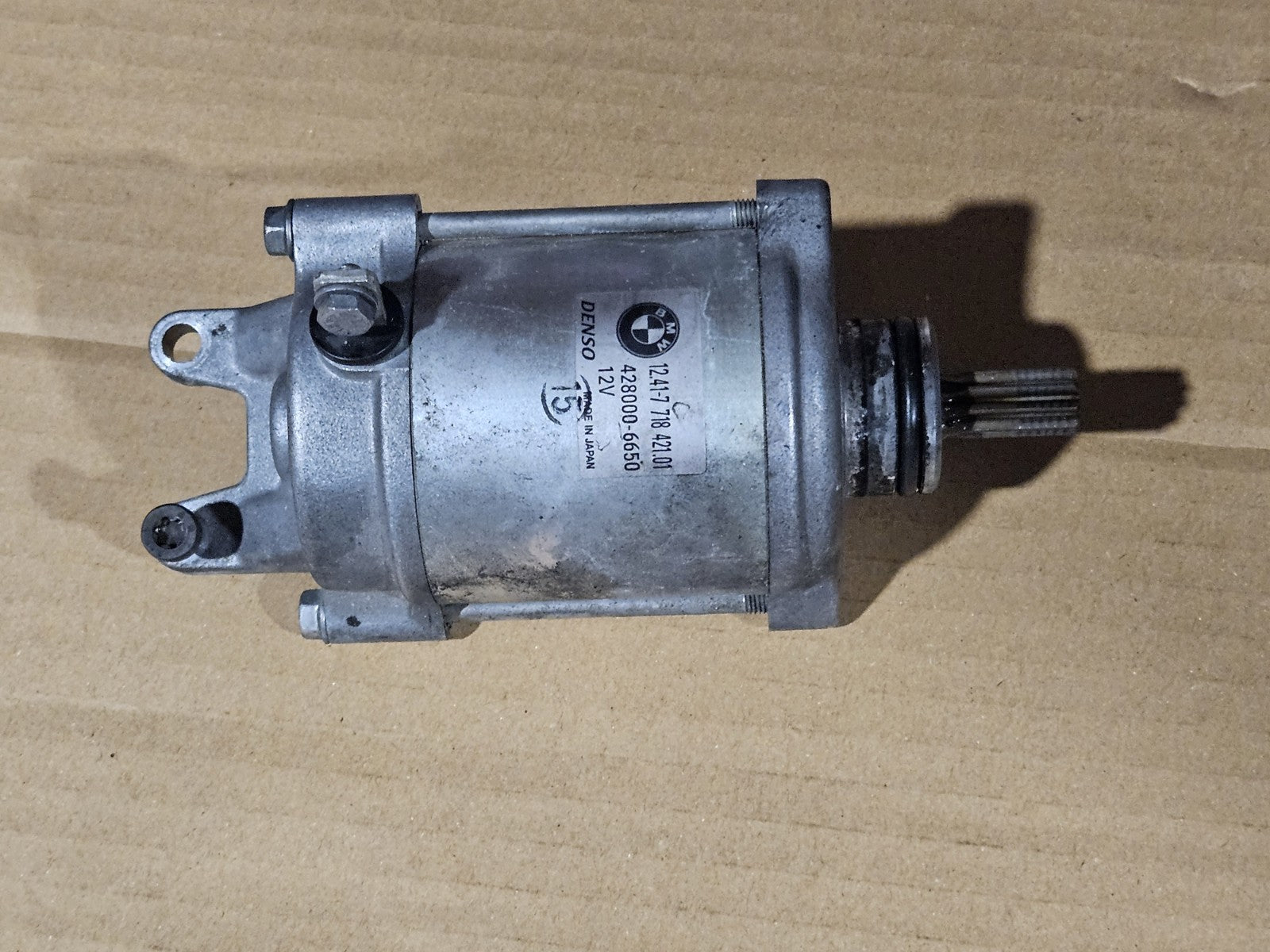 Genuine OEM BMW S1000RR Engine Starting Starter Motor Electric 12V DC 2009-2014