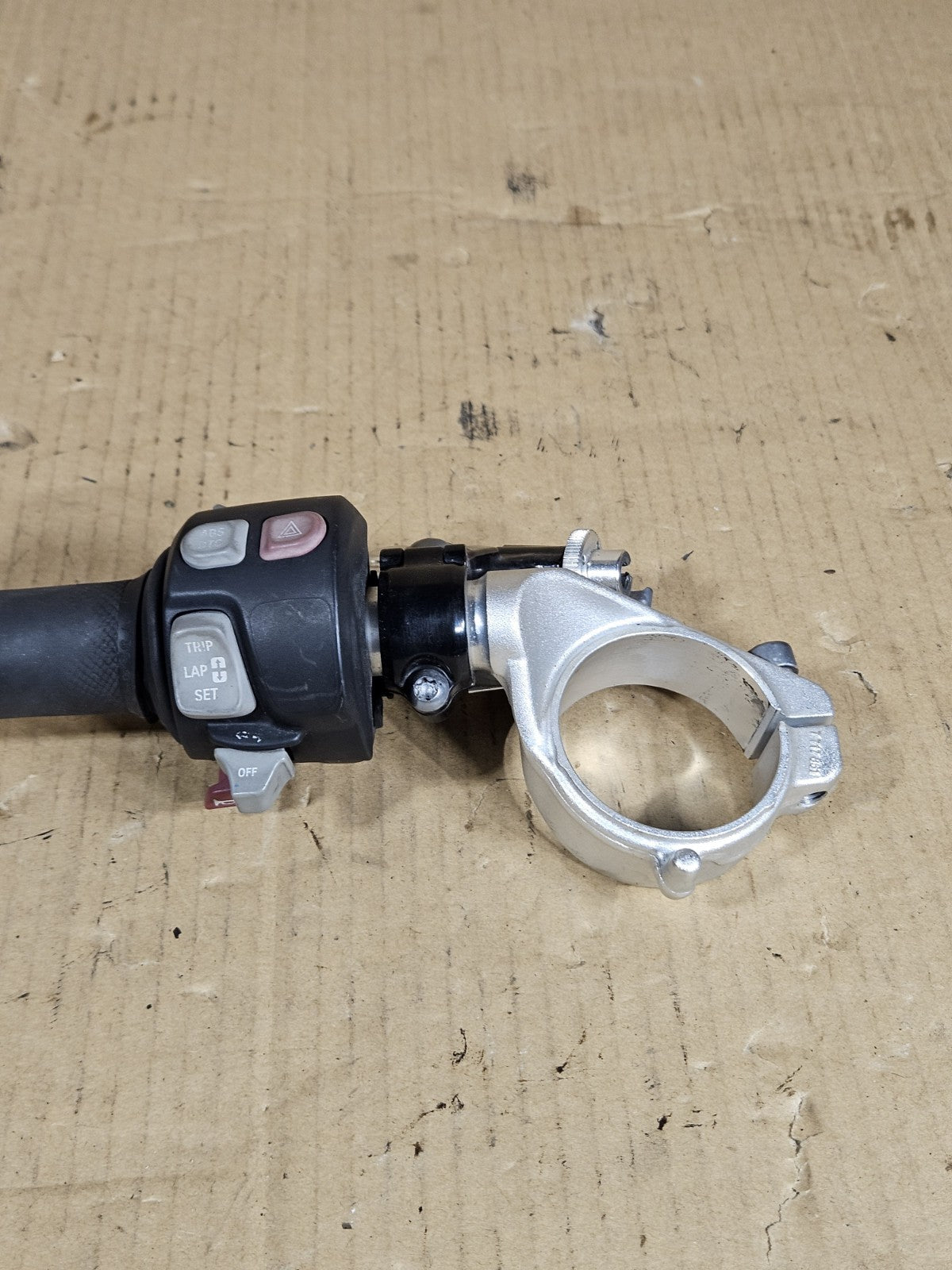 09-14 BMW S1000RR OEM Left Clip On Handlebar Clutch Lever Switch Housing Control18