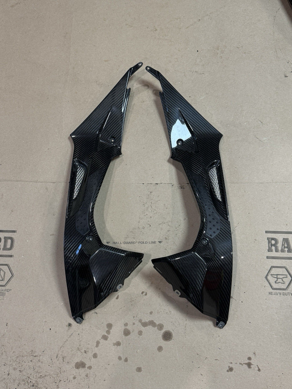 2010-2014 BMW S1000RR Right Left Gas Tank Fairings Covers Cowls Set Carbon Fiber