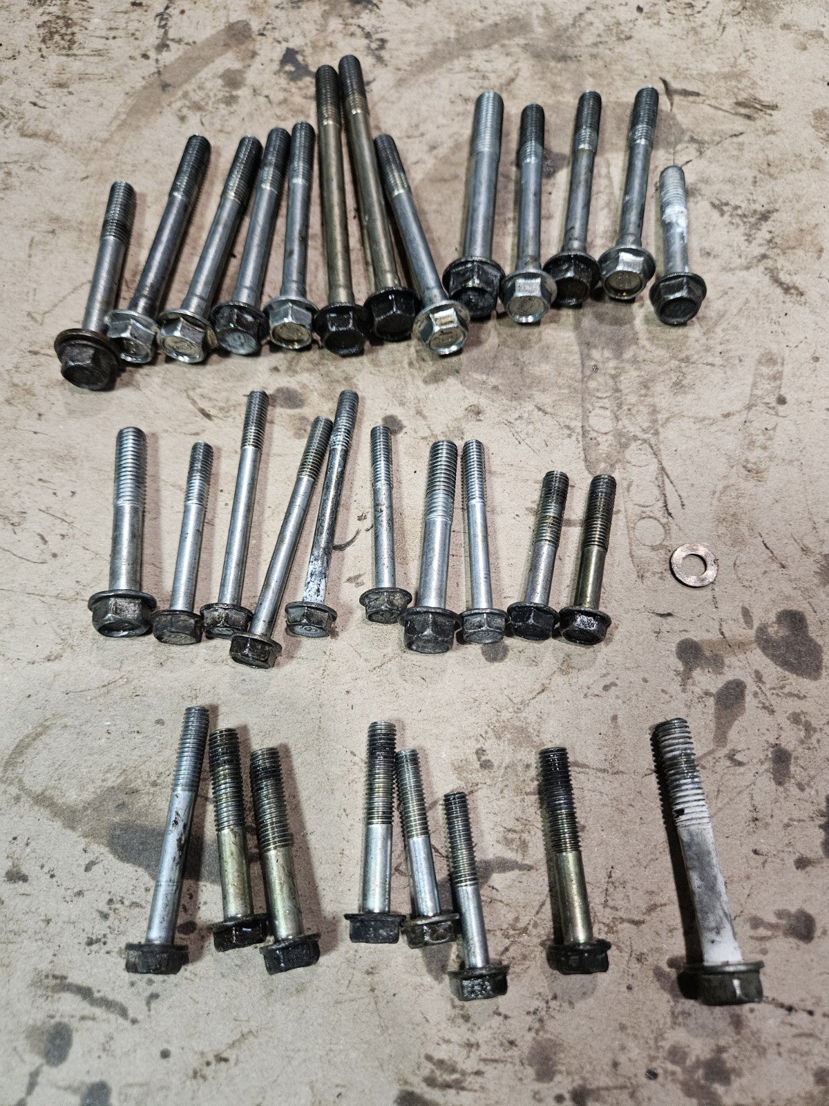 01-06 2002 HONDA CBR600F4I CBR600 F4I CRANKCASE BOLTS ENGINE MOTOR PART HARDWARE