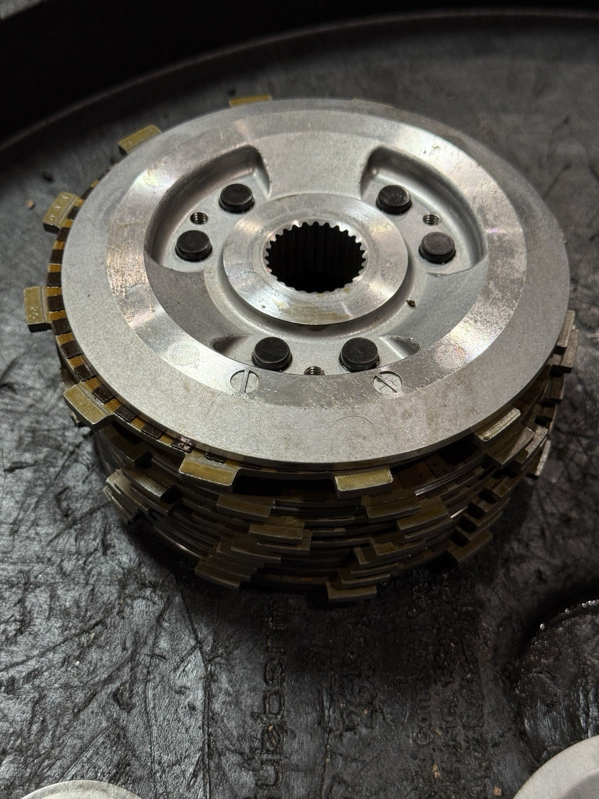 2008-2011 Honda CBR1000RR OEM Clutch Basket Hub Plates Pressure Plate Assembly13