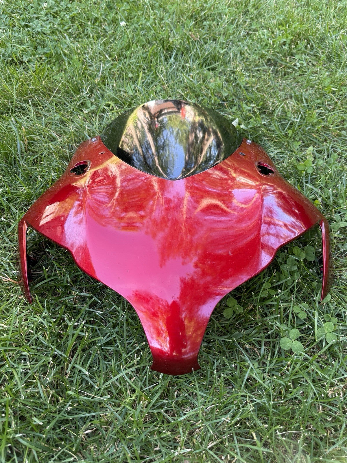 2008-2011 Honda CBR1000RR OEM Front Upper Nose Fairing Cowl Shroud Metallic Red0