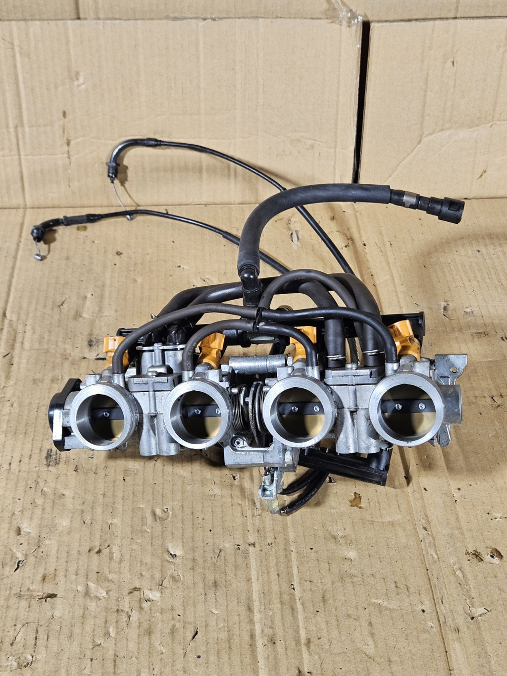 2013 Honda CBR600RR CBR 600RR OEM Throttle Body Primary Secondary Fuel Injectors12