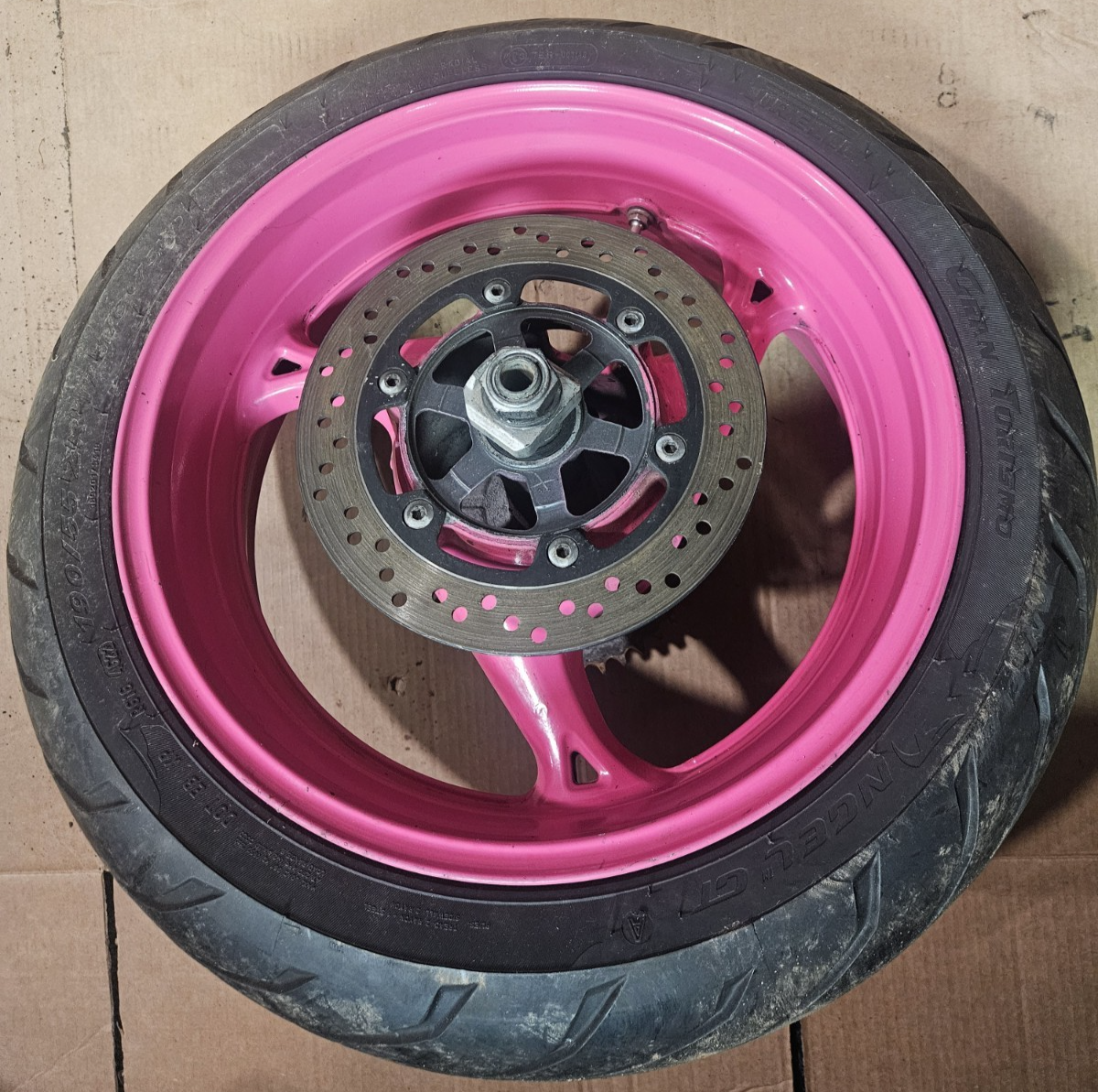 08-17 2009 Suzuki Hayabusa GSXR1300 OEM Rear Wheel Rim Rotor Hub