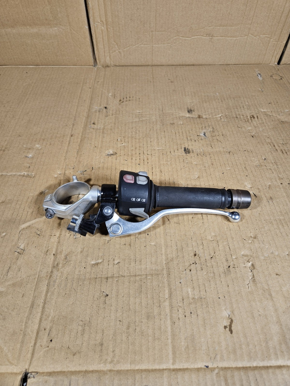09-14 BMW S1000RR OEM Left Clip On Handlebar Clutch Lever Switch Housing Control3