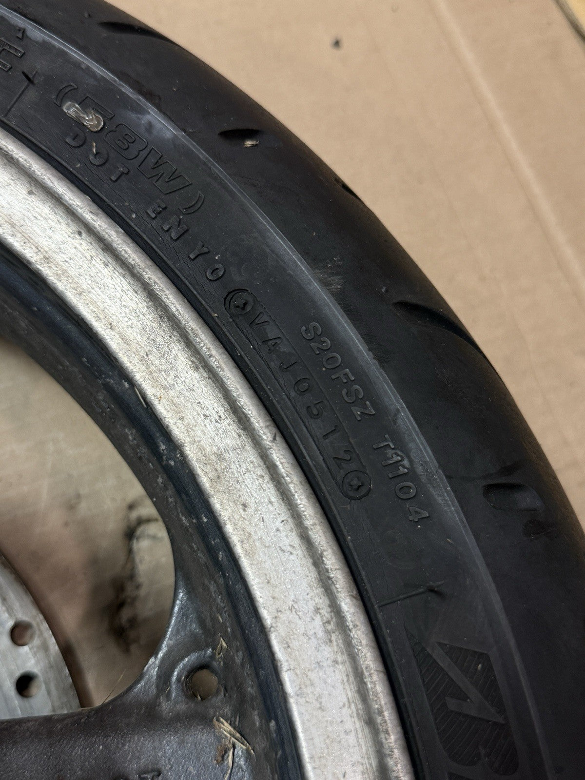 98-02 Kawasaki Ninja ZX6R ZX600 00-03 ZX9R OEM Front Wheel Rim 17x3.5 41073-163310