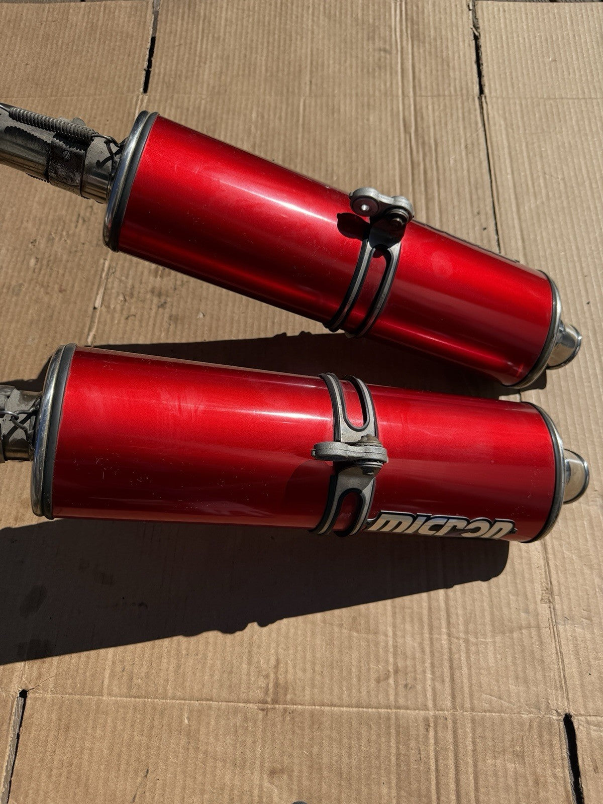 2000-2002 Ducati 748 748s 916 996 Mircon Exhaust System Aftermarket Slip-On Pipe