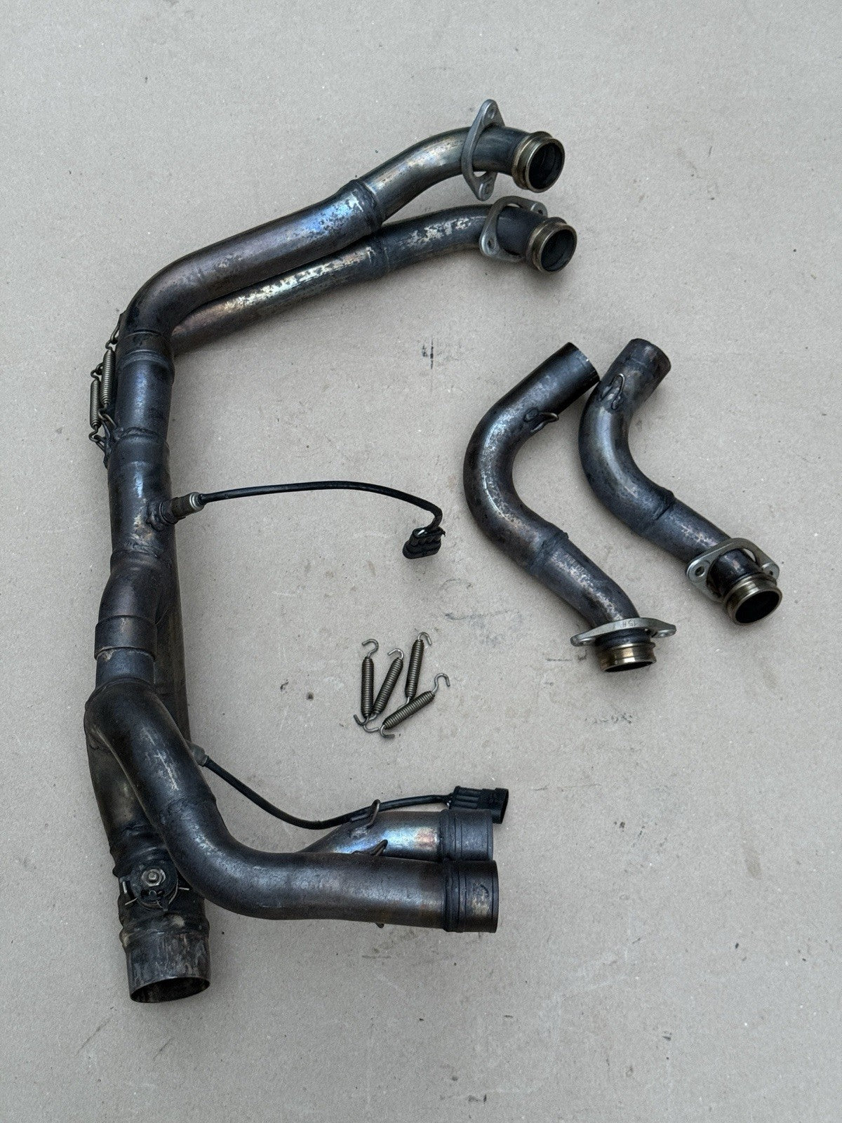 15-18 Aprilia RSV4 1000 OEM Exhaust Headers Header Pipes w/ O2 Sensors