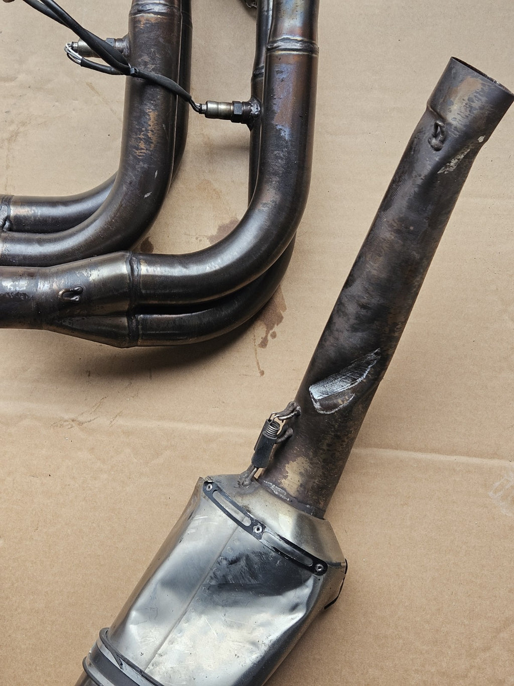 10-14 BMW S1000RR Brock's Full Exhaust System Headers Muffler Damaged