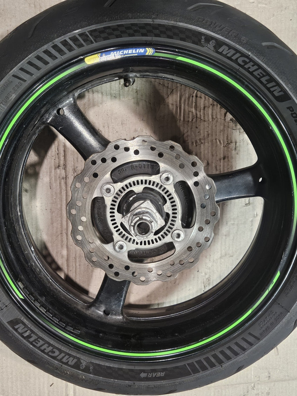11-15 2014 Kawasaki Ninja ZX10R OEM Wheels Rims Set Rotors Tires Straight Clean