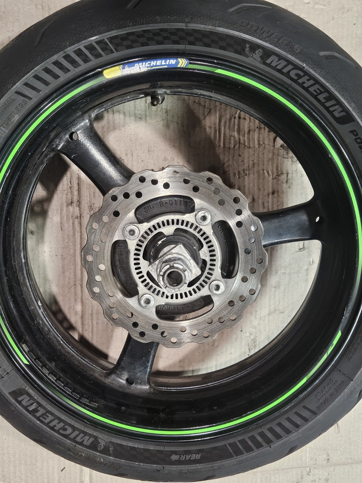 11-15 2014 Kawasaki Ninja ZX10R OEM Wheels Rims Set Rotors Tires Straight Clean