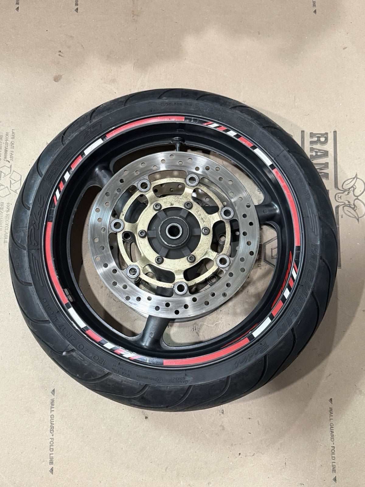 2001-2006 2002 Honda CBR600F4I Front & Rear Rim Wheel Set W/ Brake Rotors Tires