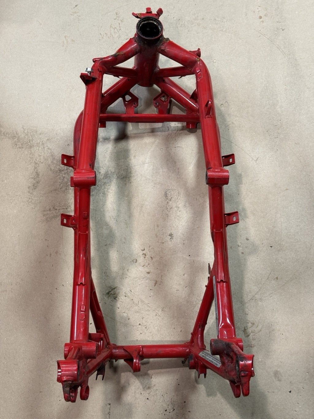 2011-2013 Ducati Superbike 848 EVO SE Main Frame Chassis Rebuilt Ttle DAMAGED
