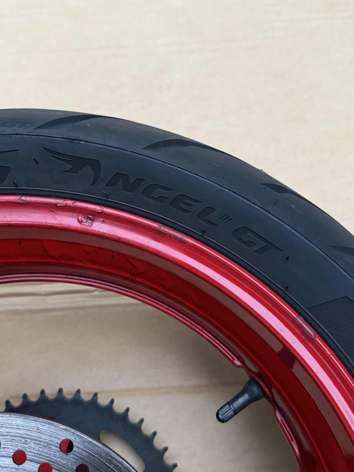 11-25 Suzuki Gsxr600 GSXR750 Front Rear Wheel Back Rim Set OEM Red Painted16