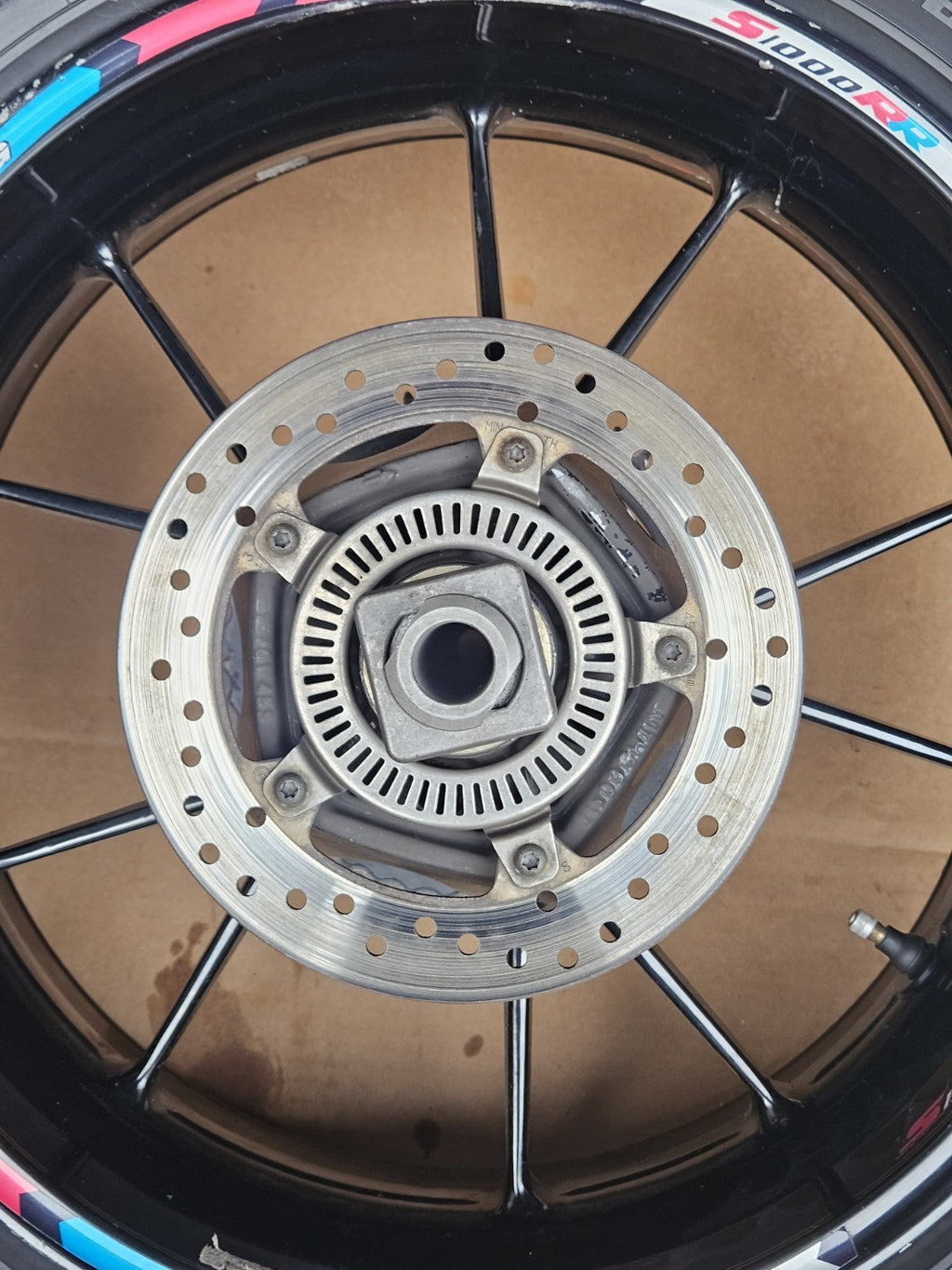 09-14 2014 BMW S1000RR OEM Rear Wheel Rim Factory Wheel Damaged