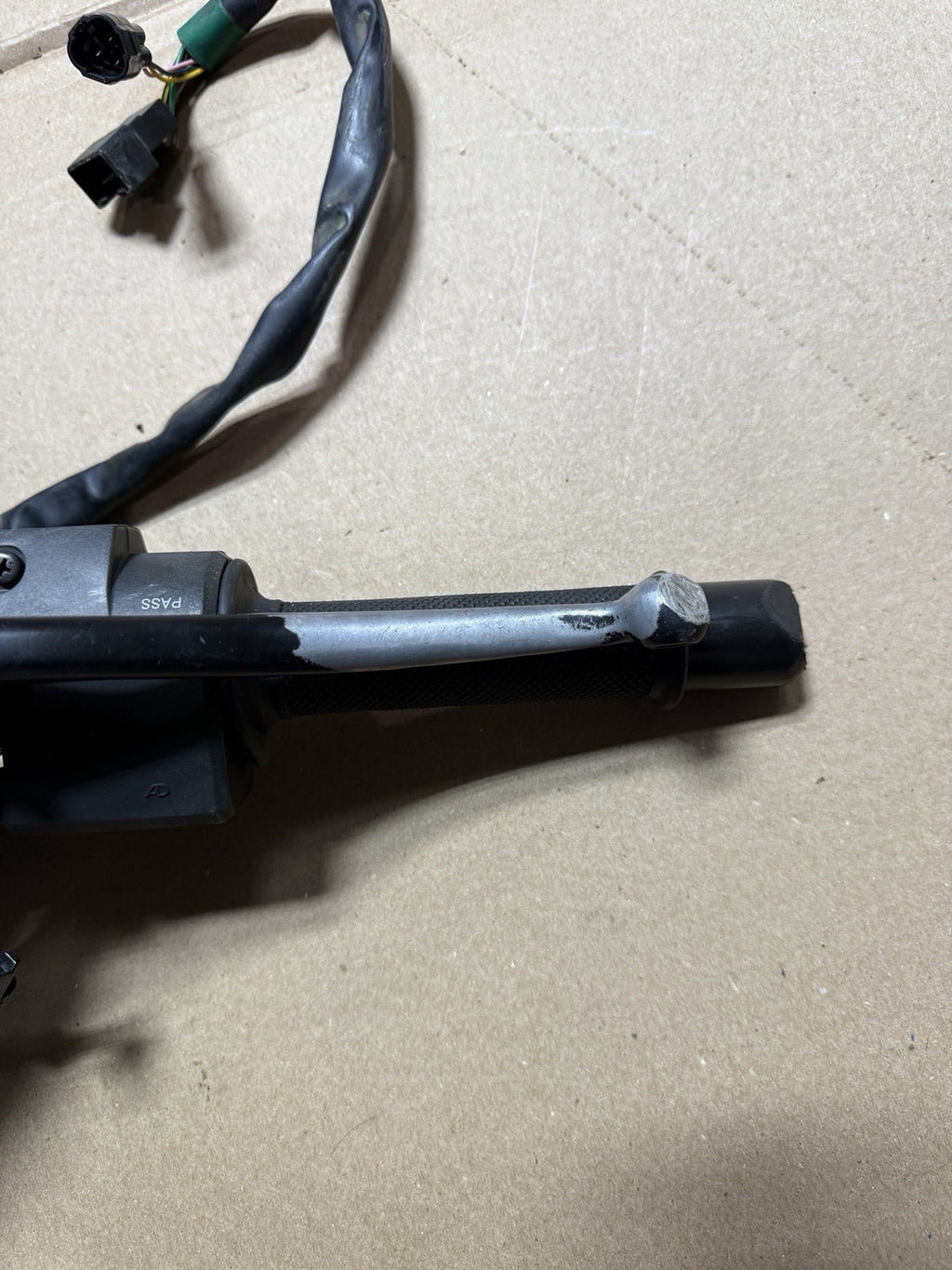 2015 13-18 NINJA ZX6R ZX636 OEM LEFT CLIP ON CLIPON HANDLEBAR W SWITCHES CLUTCH