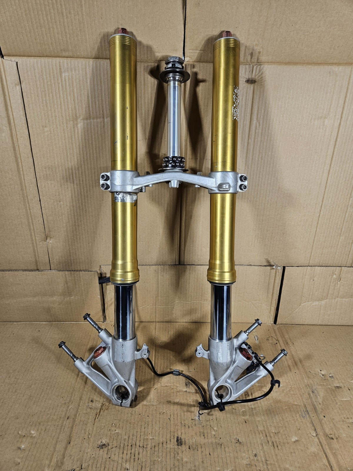 2012 BMW S1000RR OEM Front Forks Pair Fork Tubes Suspension Left Right 19