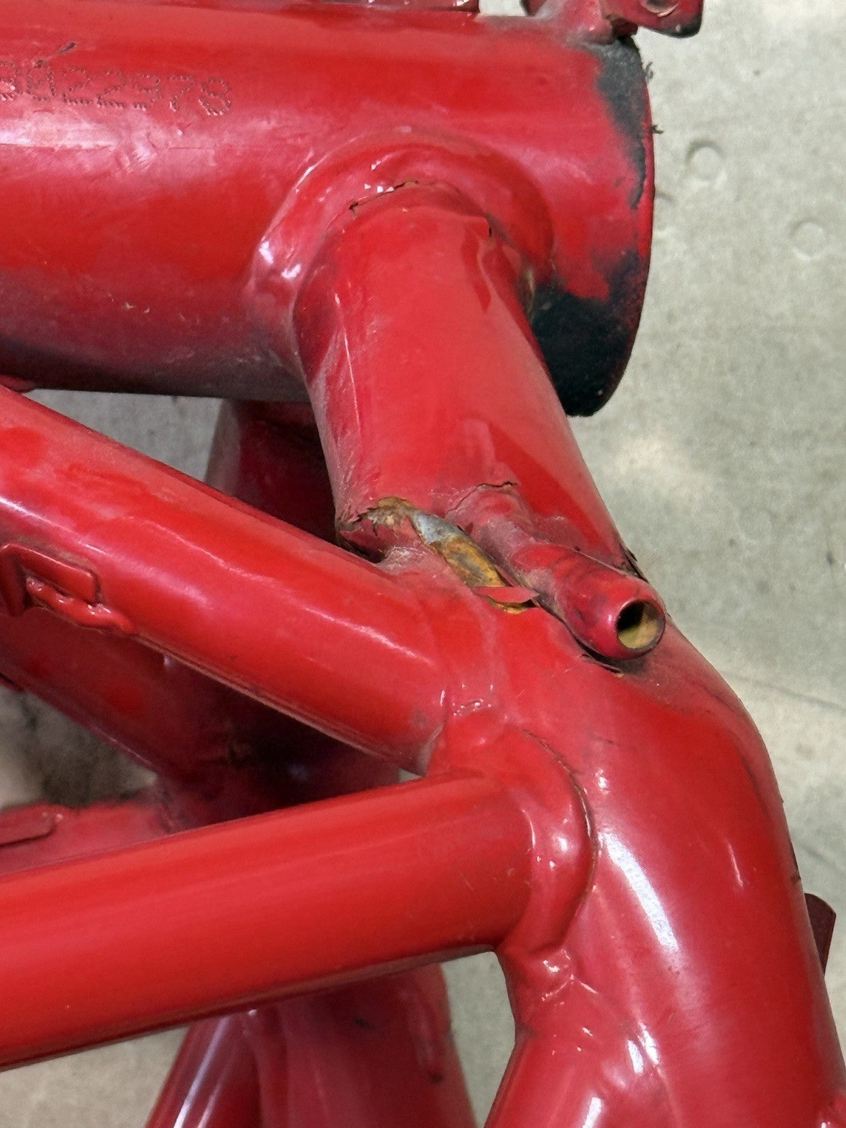 2011-2013 Ducati Superbike 848 EVO SE Main Frame Chassis Rebuilt Ttle DAMAGED