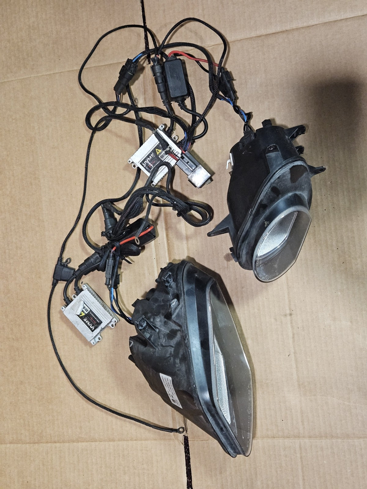 10 11 12 13 14 2013 BMW S1000RR OEM Head Light Headlight Lens Set HID lights