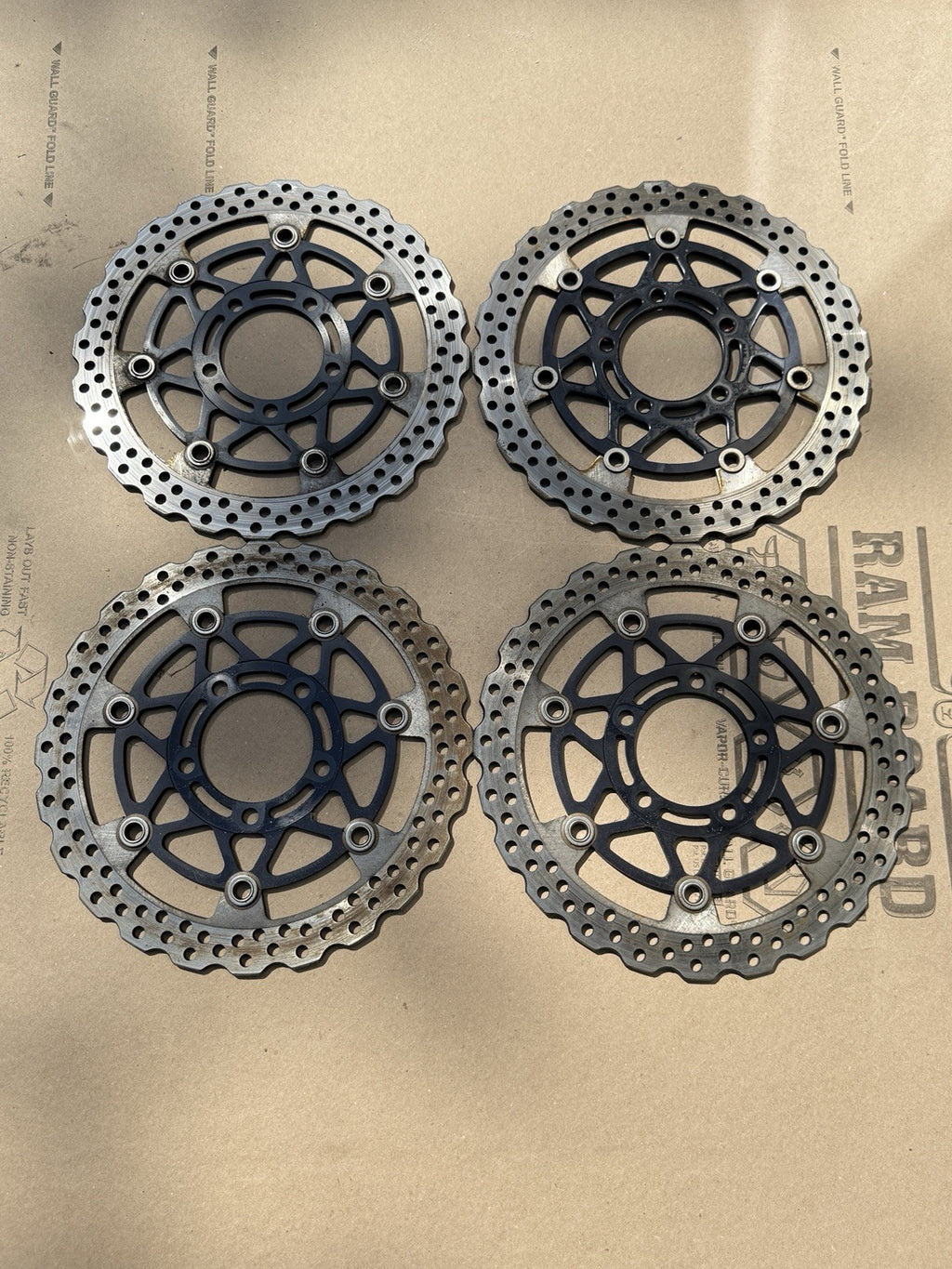 13-23 KAWASAKI NINJA ZX6R OEM FRONT LEFT RIGHT BRAKE ROTORS DISCS 4.9MM3