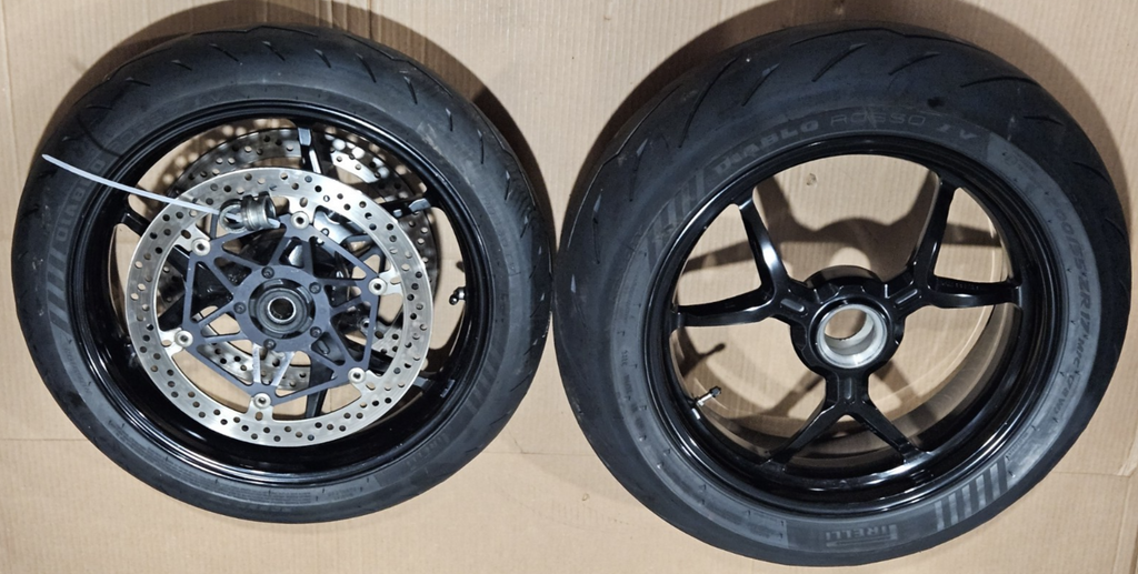 2012-2017 Ducati Panigale 1199 1299 OEM Front Rear Wheels Rotors Set
