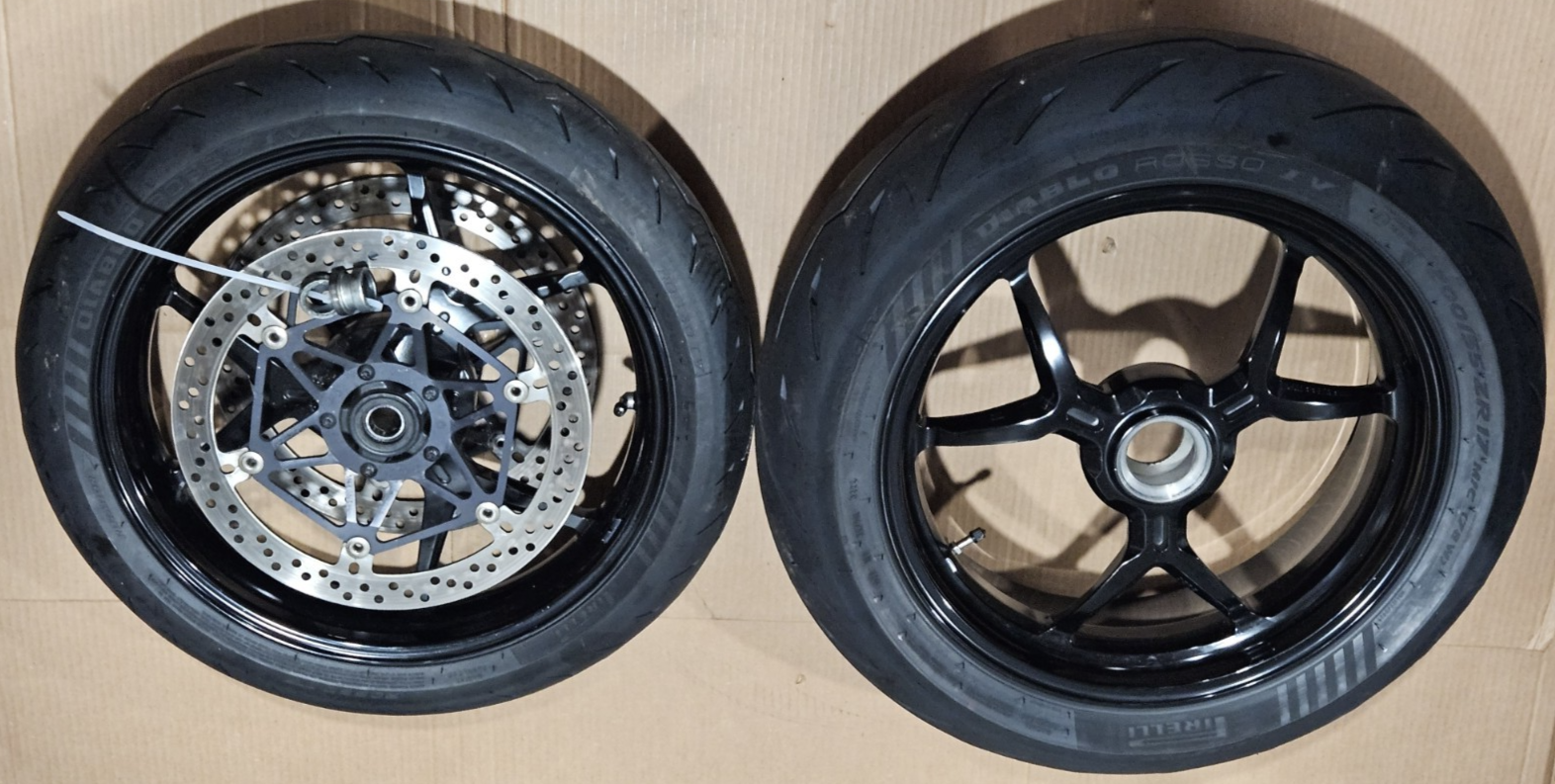 2012-2017 Ducati Panigale 1199 1299 OEM Front Rear Wheels Rotors Set