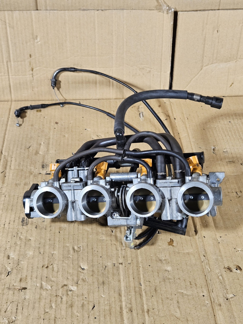 2013 Honda CBR600RR CBR 600RR OEM Throttle Body Primary Secondary Fuel Injectors7