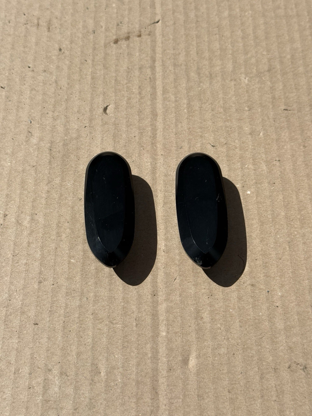 2006-2008 Suzuki GSXR600 GSXR750 GSXR1000 Mirror Block Off Plates Black L&R Pair0