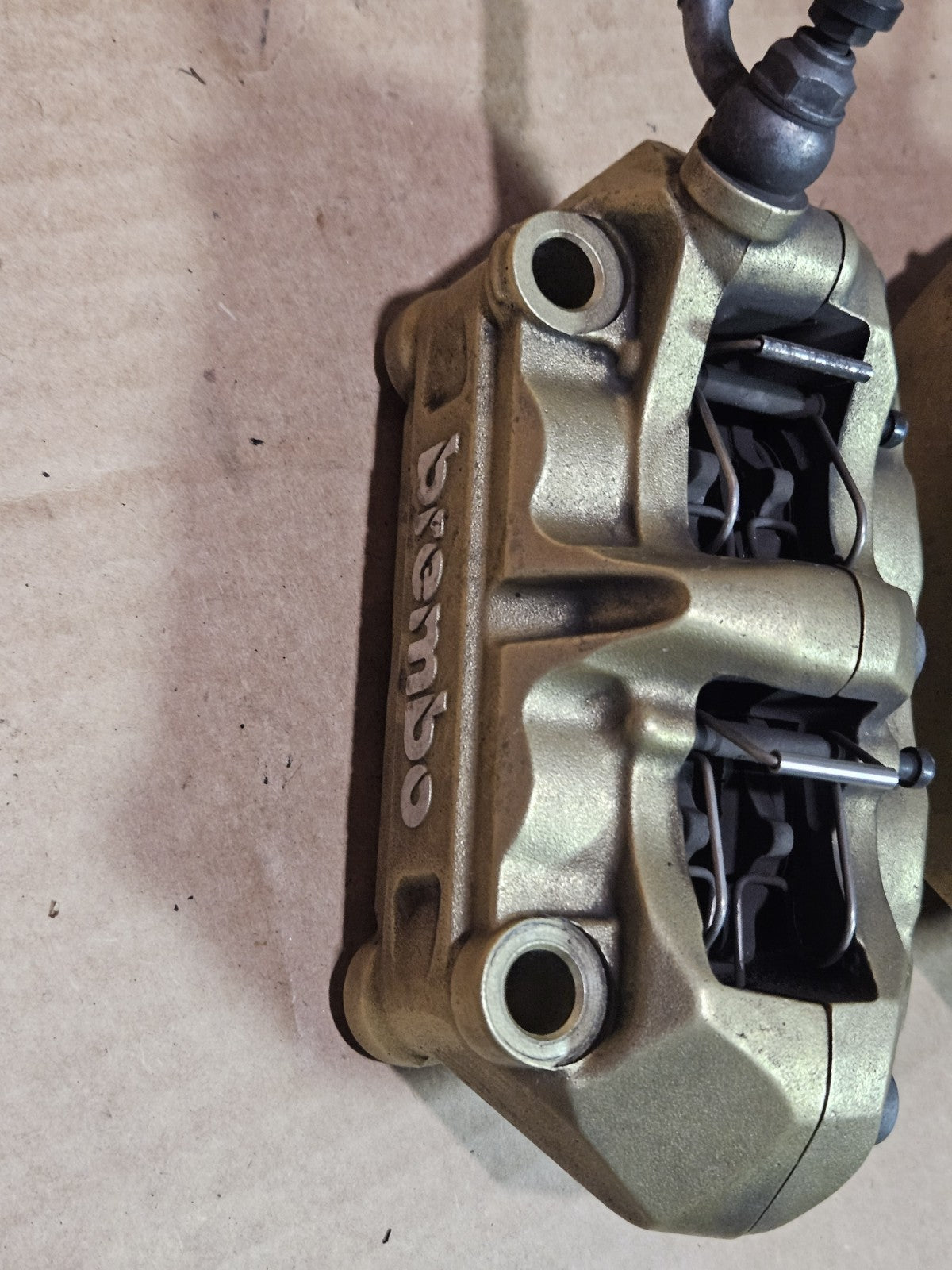 11-14 BMW S1000RR OEM Brembo Front Brake Calipers Pair Left Right Radial Mount