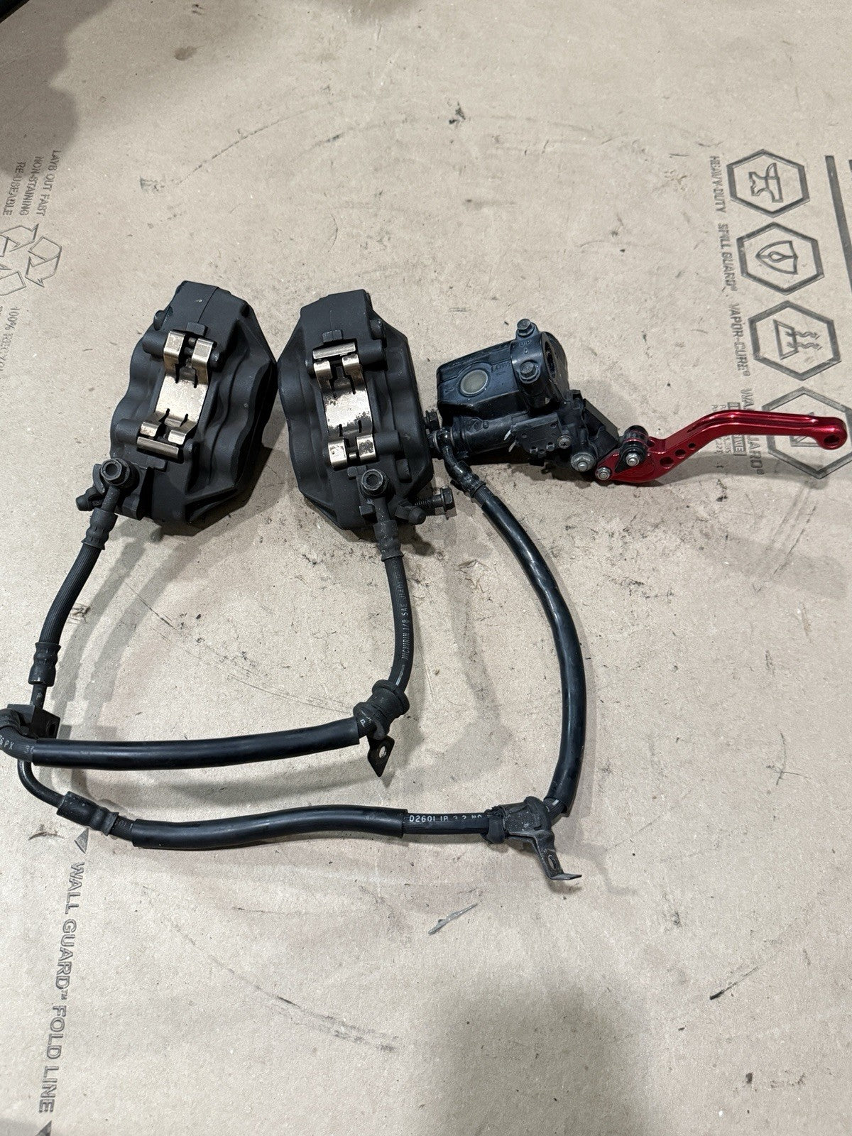 01-06 2002 HONDA CBR 600 F4I CBR 600F4I OEM FRONT BRAKE CALIPERS MASTER LINE0